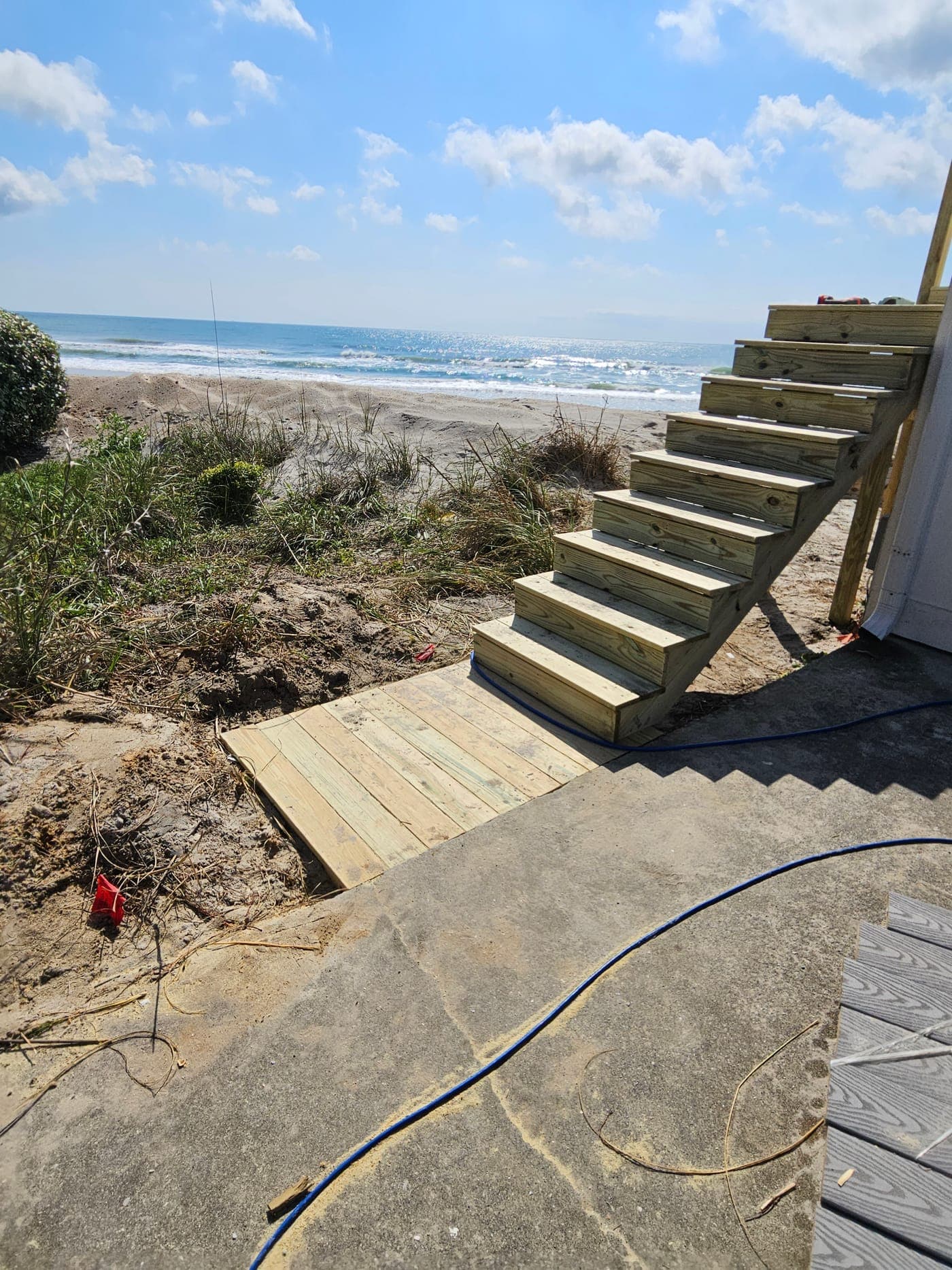Dune stairs deck