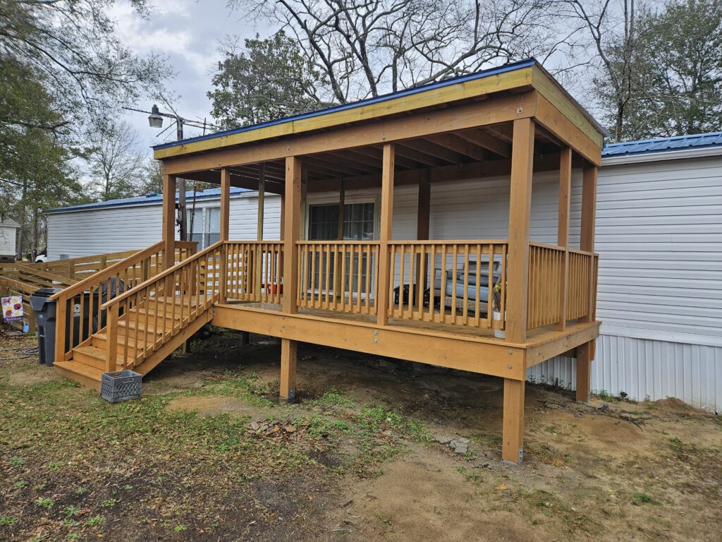 custom covered porch